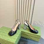 Gucci Women's Horsebit Pump With Crystals Black ‎795984 Bnc00 1000 - Image 6