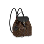 Louis Vuitton Montsouris PM Monogram Canvas Backpack Black 33cm M45515