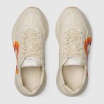 RHYTON SNEAKER WITH INTERLOCKING G AND HEART - Image 4