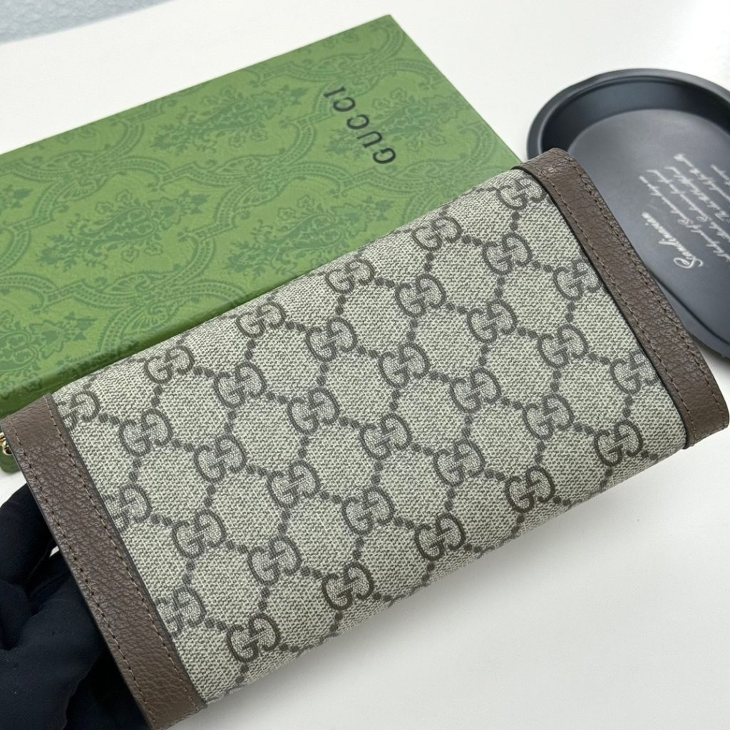Gucci Ophidia Chain Wallet Beige Gg Supreme Canvas 19Cm 772309K9Gsg8367 - Image 7