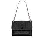 Saint Laurent Niki Medium In Vintage Leather Black 28Cm 6331580En041000