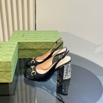 Gucci Women's Horsebit Pump With Crystals Black ‎795984 Bnc00 1000 - Image 5