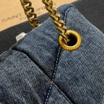 Saint Laurent Puffer Medium In Suede And Denim 28Cm 5774752Pt674575 - Image 7