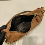Prada Re Edition Mini Suede Bag Dark Brown 28Cm 1Bc204 2C4S F0324 V Qoo - Image 7