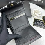 Chanel Small Floral Wallet Black 11.5Cm - Image 7