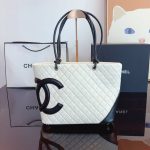 Chanel Cambon Line Large Tote Bag In White And Black 41Cm - Image 3