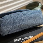 Saint Laurent Puffer Medium In Suede And Denim 28Cm 5774752Pt674575 - Image 9