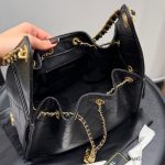 Chanel 25 Small Handbag Grained And Gold Tone Metal Black 26cm AS5293 B20304 94305 - Image 7