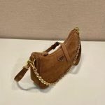Prada Re Edition Mini Suede Bag Dark Brown 28Cm 1Bc204 2C4S F0324 V Qoo - Image 5