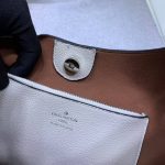 Louis Vuitton Carmel Hobo Mahina Leather White And Brown 40Cm - Image 10