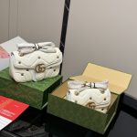 Gucci Gg Marmont Small Shoulder Bag White 26Cm 443497 Aacpg 9206 - Image 4