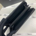 Chanel Boy Long Zipped Wallet Silver Hardware Black 19Cm - Image 6