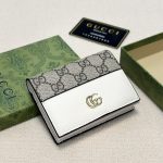 Gucci Bi Color Gg Marmont Small Wallet Beige And White 11cm 658610 17wag 9096 - Image 3
