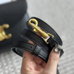 Celine Medium Nino Bag In Supple Calfskin Black 20Cm 117523Fxk 38No - Image 9