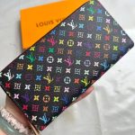 Louis Vuitton X Takashi Murakami Zippy Wallet Black Multicolored 19cm - Image 3