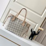 Louis Vuitton Neverfull PM Damier Azur Beige 29Cm N40605 - Image 7