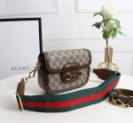 Gucci Horsebit 1955 Small GG Supreme Shoulder Bag Brown 20cm 658574 HUHHG 8565 - Image 4