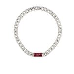 Gucci Trademark Enamel Chain Necklace In 925 Sterling Silver 814978 J8410 8166
