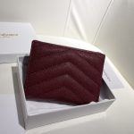 Saint Laurent Cassandre Matelassé Small Envelope Wallet In Grain De Poudre Leather 11Cm - Image 8