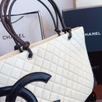 Chanel Cambon Line Large Tote Bag In White And Black 41Cm - Image 6
