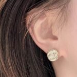 Chanel Gold Mini Earrings - Image 5