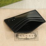 Gucci GG Marmont Card Case Black Leather 10Cm ‎657588 1T56F 1000 - Image 6