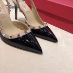 Valentino Garavani Rockstud Patent Leather Strap Pump Black - Image 4