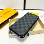 Louis Vuitton Zippy Wallet Damier Canvas Black 20Cm N00056 - Image 6