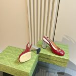 Gucci Women's Horsebit Pump With Crystals Red - Image 4