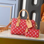 Louis Vuitton Speedy P9 Bandoulière 25 Autres Cuir Monogram Red 25Cm M24425 - Image 3