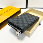Louis Vuitton Zippy Wallet Damier Canvas Black 20Cm N00056 - Image 7