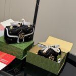 Gucci Gg Marmont Small Shoulder Bag Black 26Cm 443497 Aacpg 1000 - Image 3