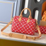Louis Vuitton Speedy P9 Bandoulière 25 Autres Cuir Monogram Red 25Cm M24425 - Image 4
