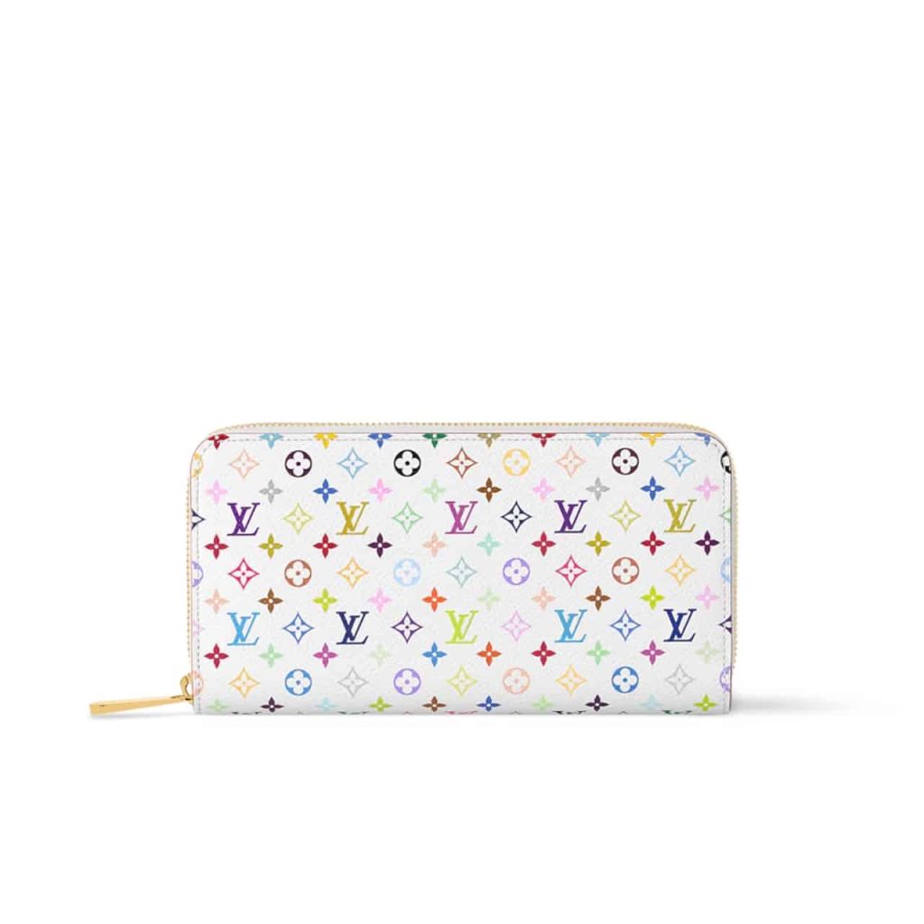 Louis Vuitton X Takashi Murakami Zippy Wallet White Multicolored 19cm M13922 - Image 2
