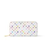 Louis Vuitton X Takashi Murakami Zippy Wallet White Multicolored 19cm M13922