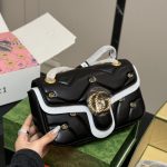 Gucci Gg Marmont Small Shoulder Bag Black 26Cm 443497 Aacpg 1000 - Image 4