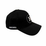 Hermes Baseball Cap Black H Logo
