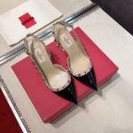 Valentino Garavani Rockstud Patent Leather Strap Pump Black - Image 10