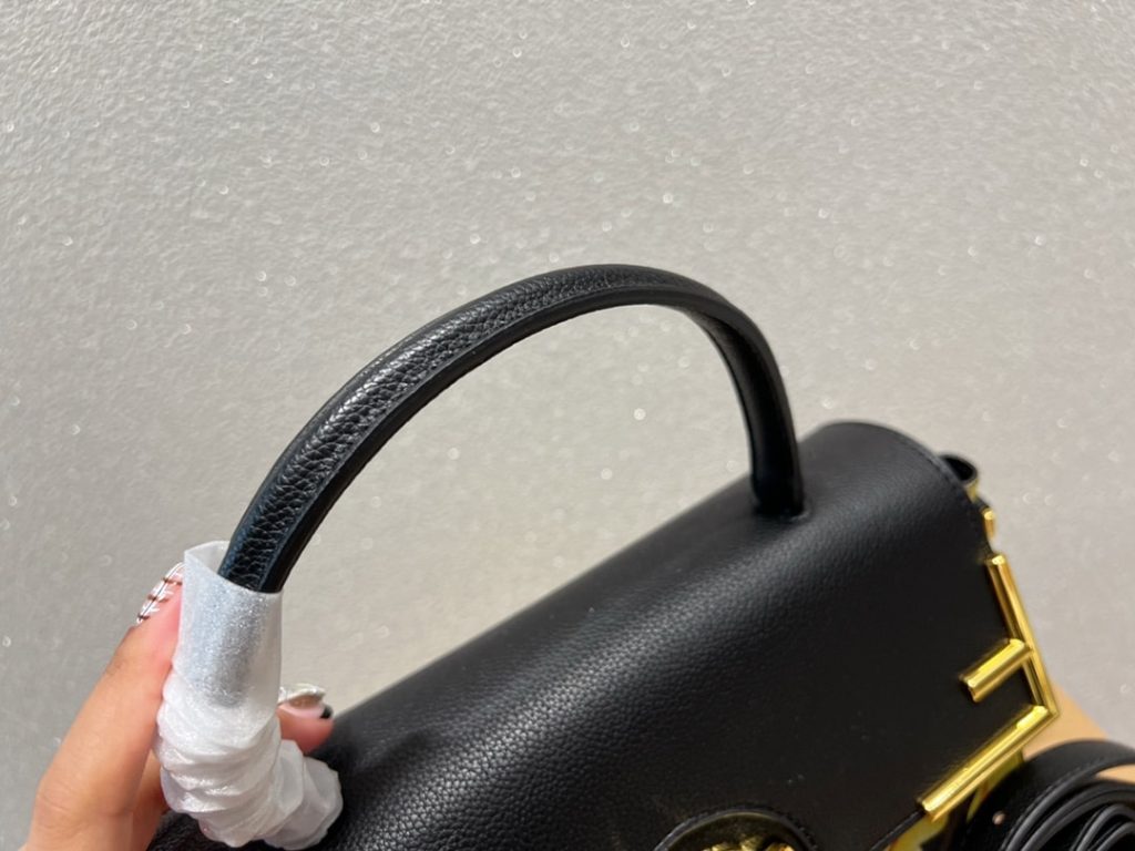 Versace X Fendi Fendace La Medusa Medium Handbag Black - Image 4