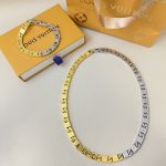 Louis Vuitton Monogram Tied Up Necklace Gold And Silver M02229 - Image 8