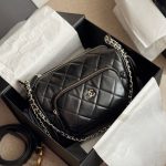 Chanel Small Camera Case Bag Black 23cm As5220 B18234 94305 - Image 12