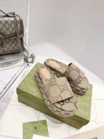 Gucci Women’S Platform Slide Sandal Camel 623212 Uko00 2580 - Image 3