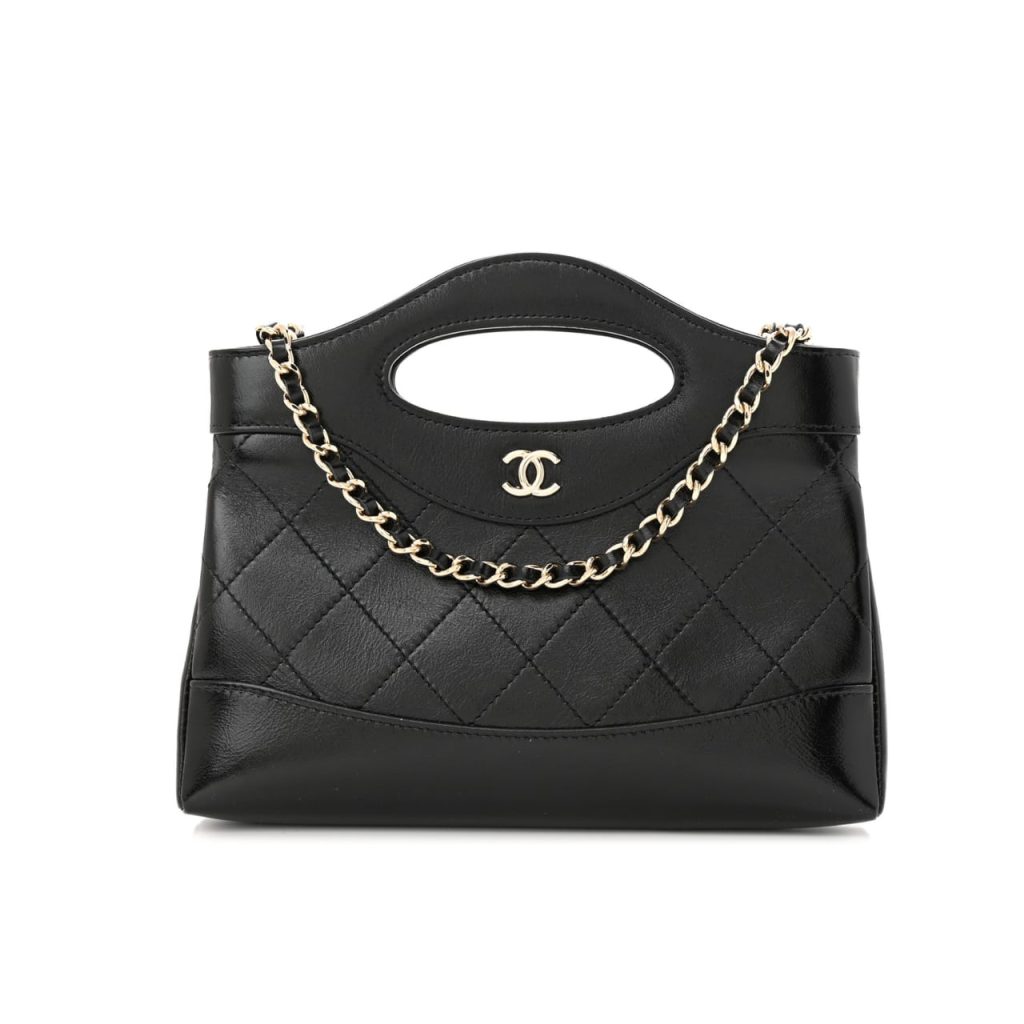Chanel 24C Mini 31 Clutch With Chain Shiny Black 24Cm - Image 2