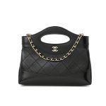 Chanel 24C Mini 31 Clutch With Chain Shiny Black 24Cm
