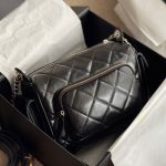 Chanel Small Camera Case Bag Black 23cm As5220 B18234 94305 - Image 11