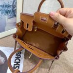 HERMES BIRKIN MINI GOLD HARDWARE EPSOM BROWN 20CM - Image 10