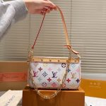 Louis Vuitton X Takashi Murakami Pochette Accessories Multicolore Blanc 21cm M13404 - Image 3