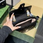 Gucci Gg Marmont Small Shoulder Bag Black 26Cm 443497 Aacpg 1000 - Image 8