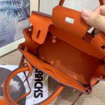 Hermes Birkin Mini Gold Hardware Epsom Orange 20Cm - Image 10