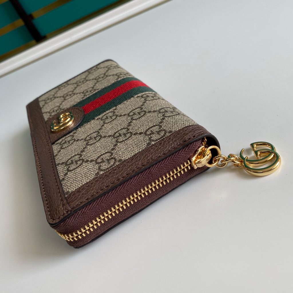 Gucci Ophidia Zip Around GG Supreme Wallet Brown 19cm 523154 96IWG 8745 - Image 7